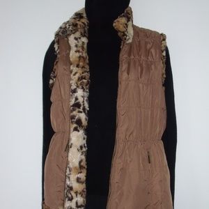 Dennis Basso Plush Lined Winter Vest